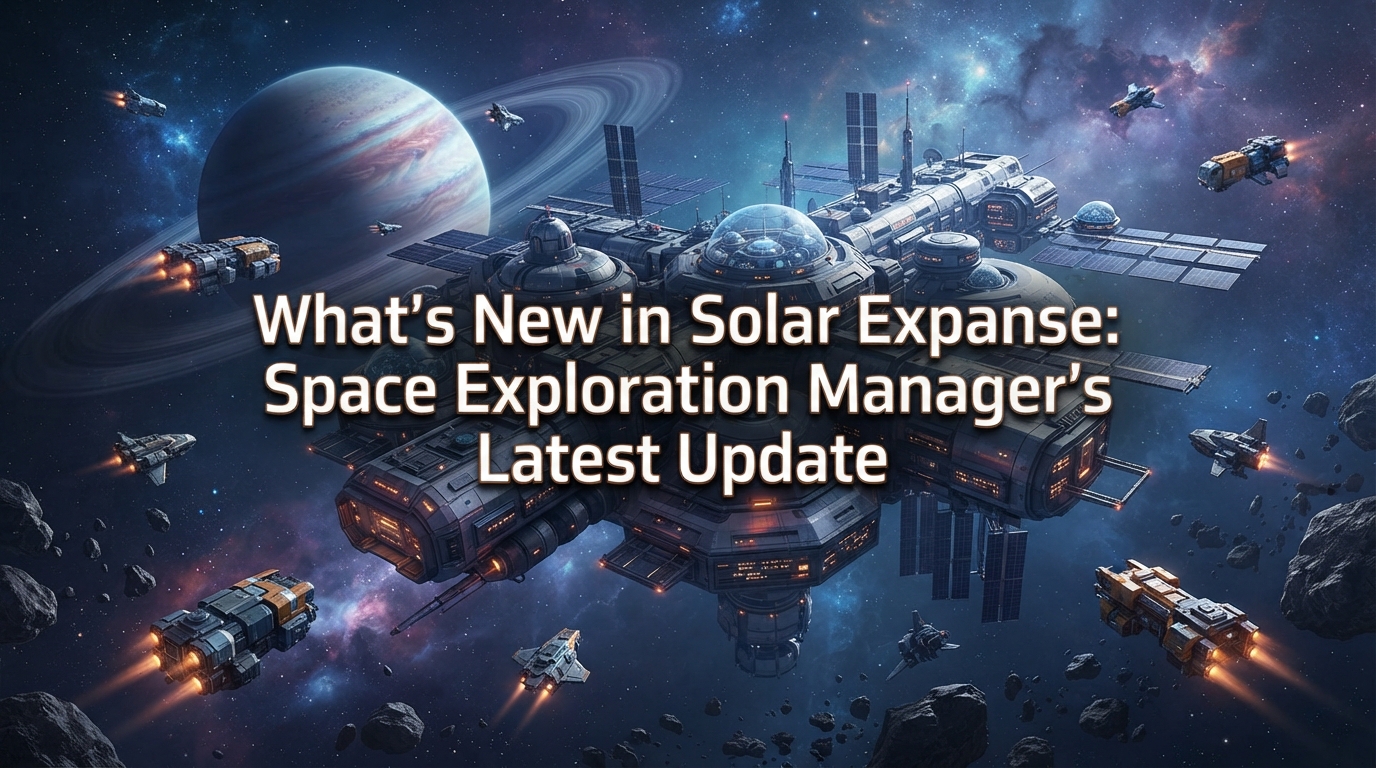 What’s New in Solar Expanse: Space Exploration Manager’s Latest Update